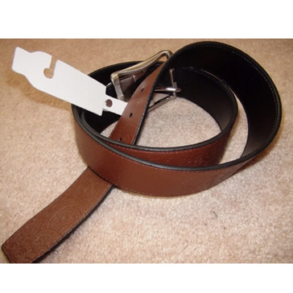 Robert Graham Baker Reversible Paisley Leather Belt